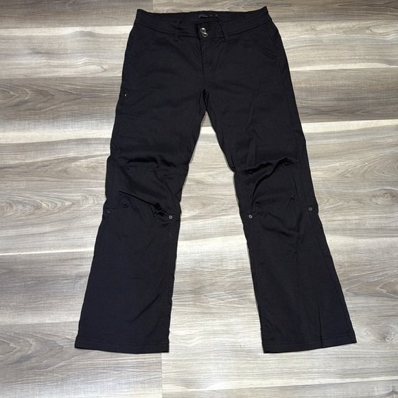 Prana Black Casual Pants with roll up feature size 12 - Picture 3 of 9